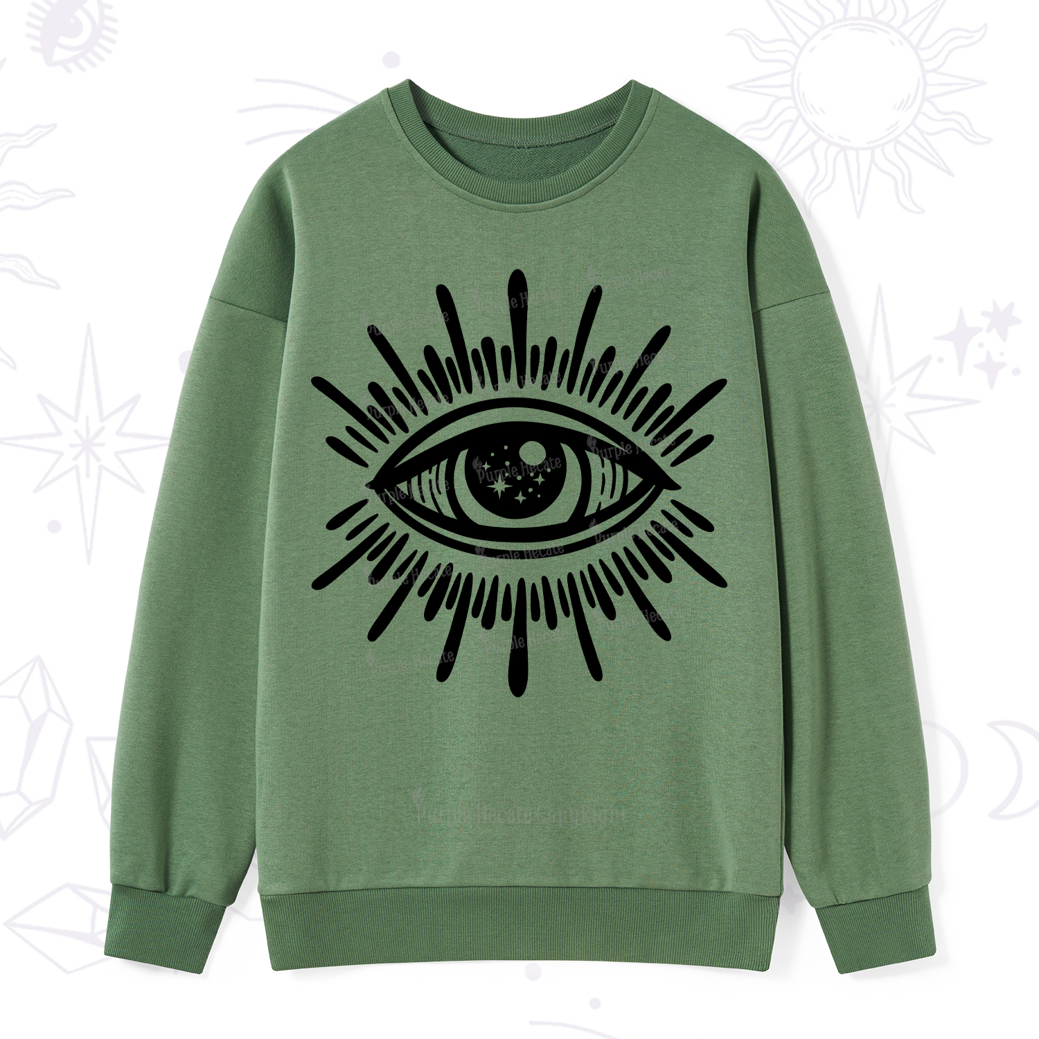 Purplehecate Evil Eye Sweatshirt