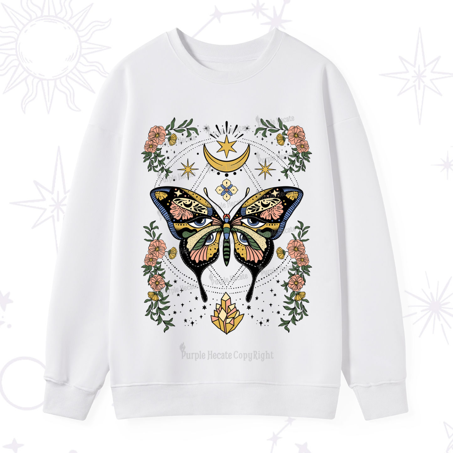 Purplehecate I Am Opening Sweatshirt