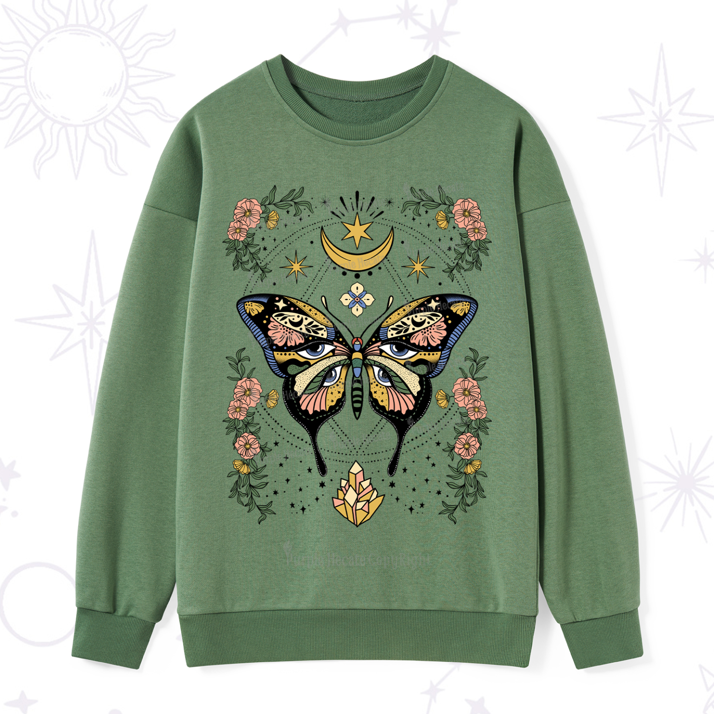 Purplehecate I Am Opening Sweatshirt