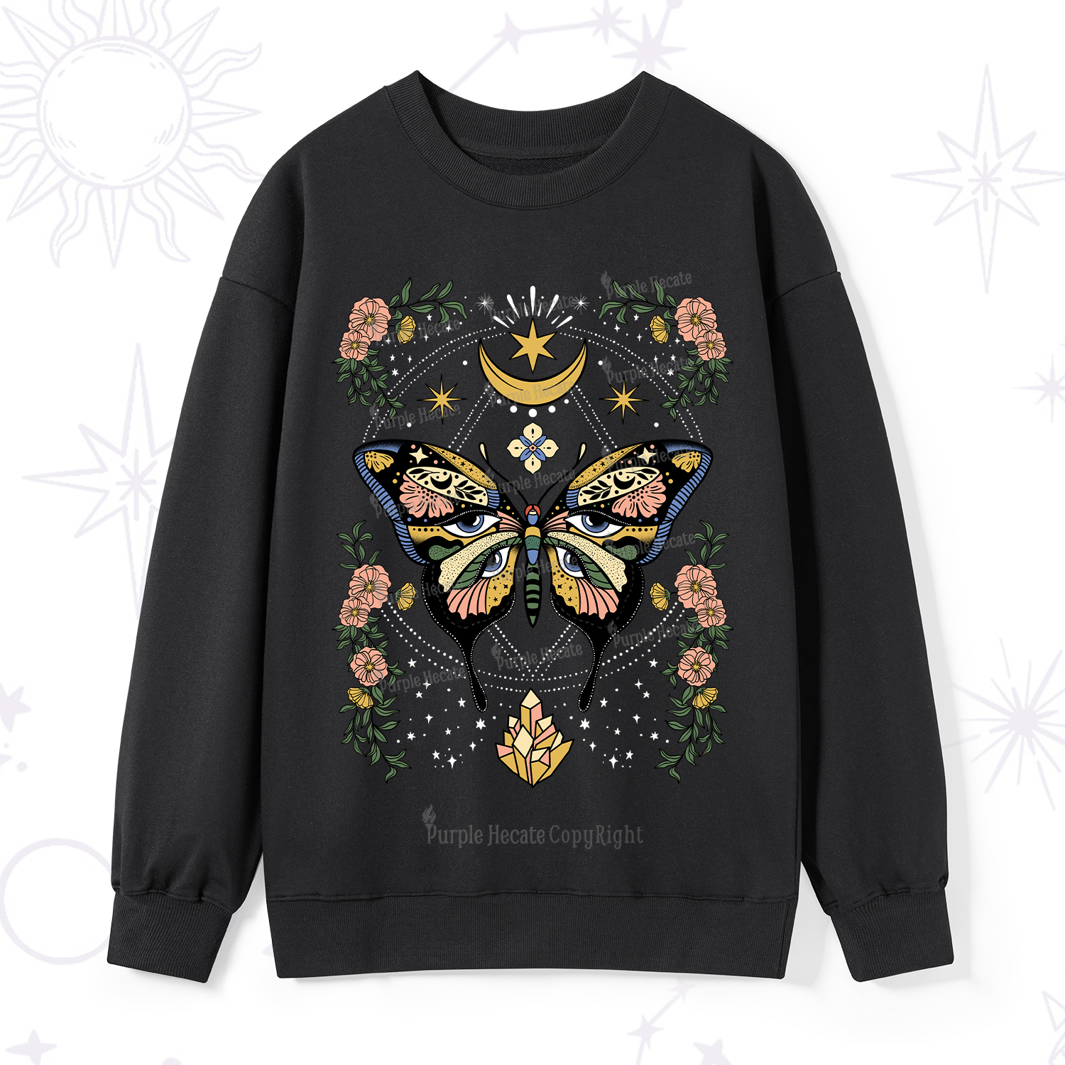 Purplehecate I Am Opening Sweatshirt