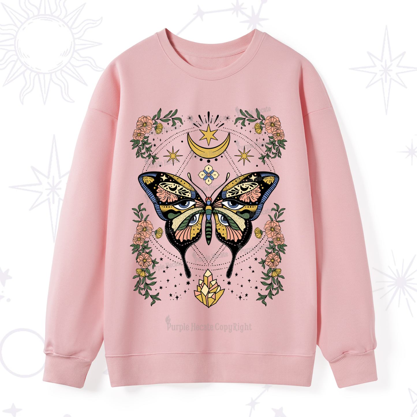 Purplehecate I Am Opening Sweatshirt