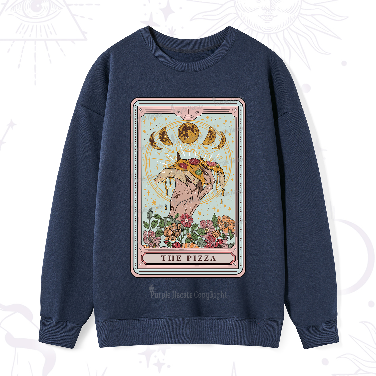 Purplehecate The Pizza Tarot Sweatshirt