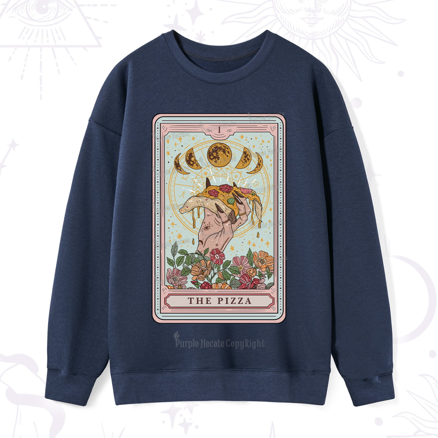 Purplehecate The Pizza Tarot Sweatshirt