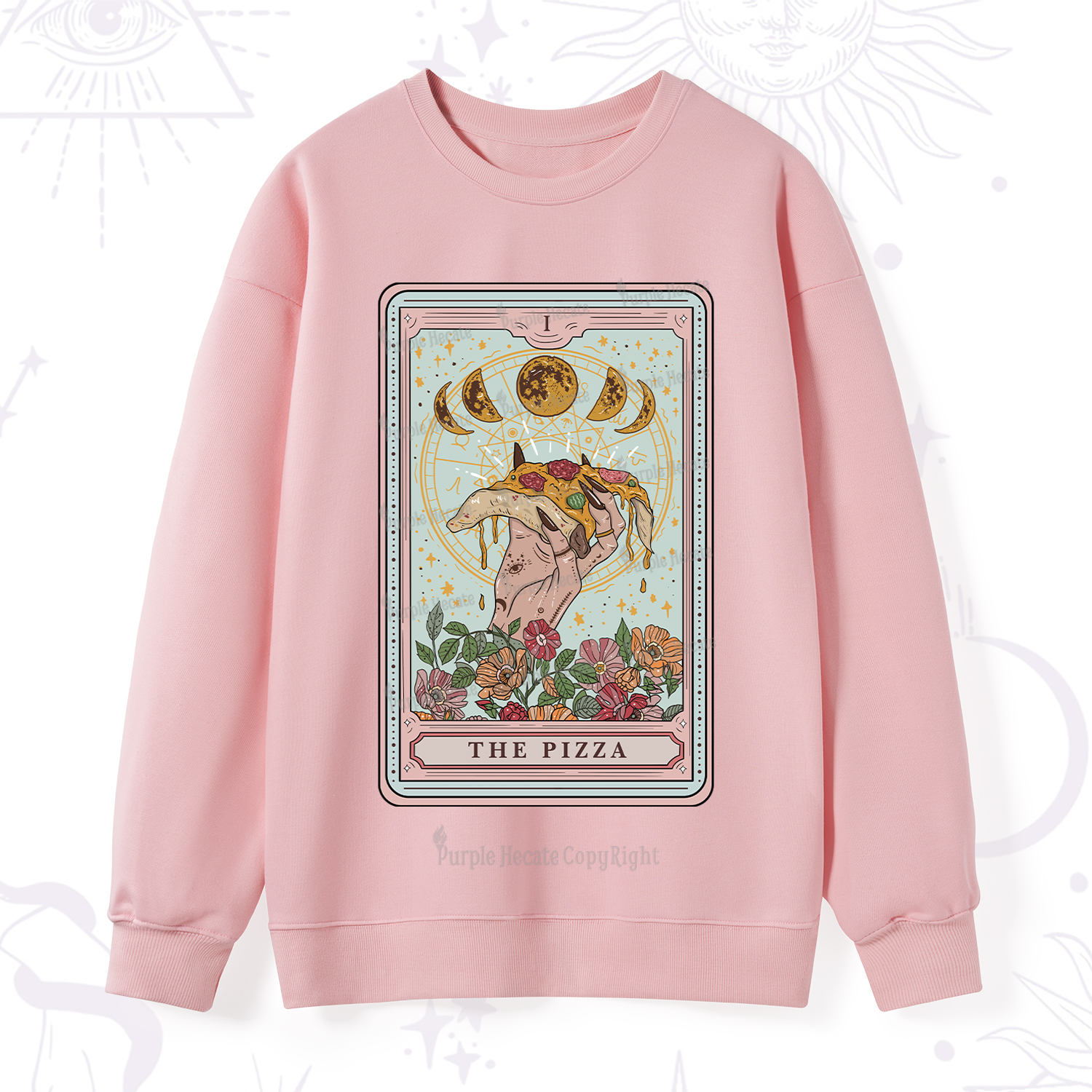 Purplehecate The Pizza Tarot Sweatshirt