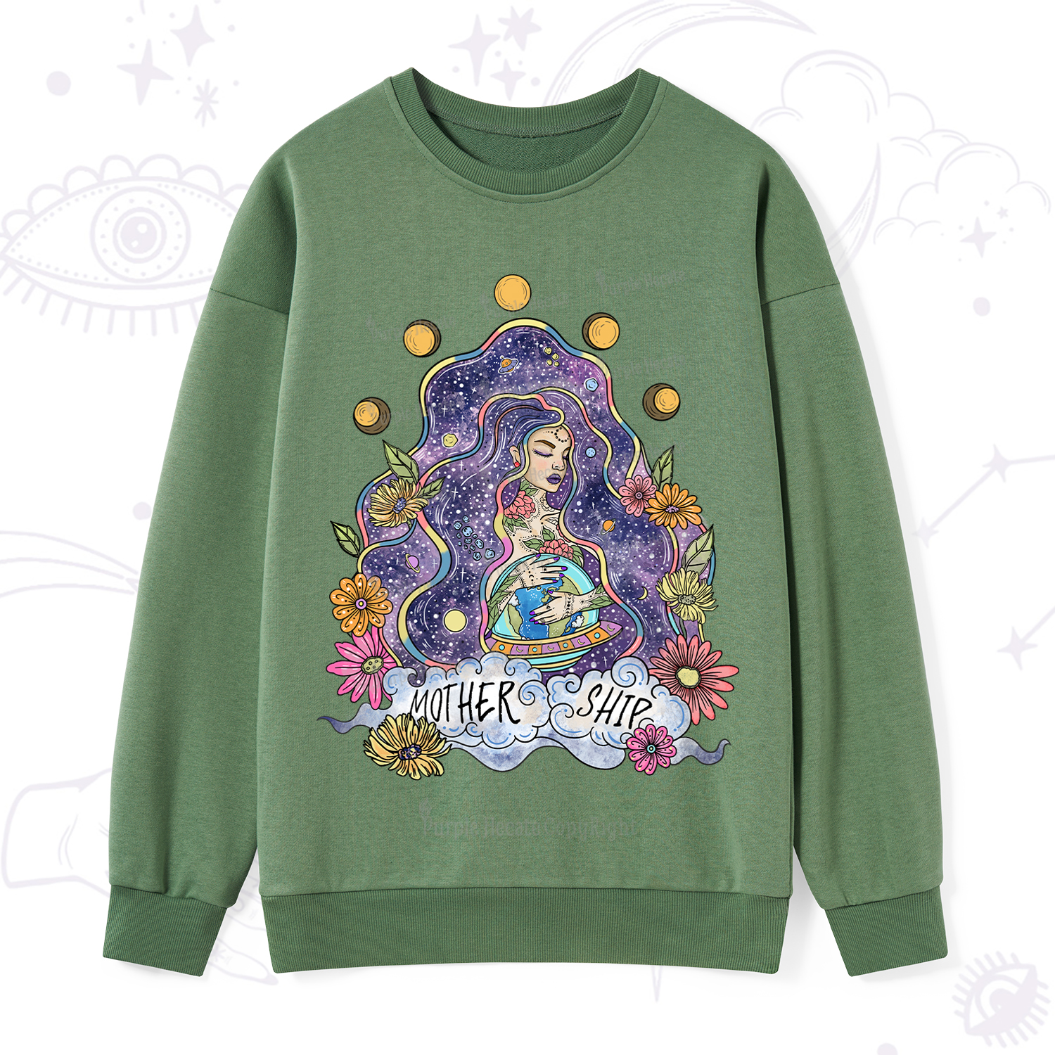 Purplehecate Mother Ship Sweatshirt