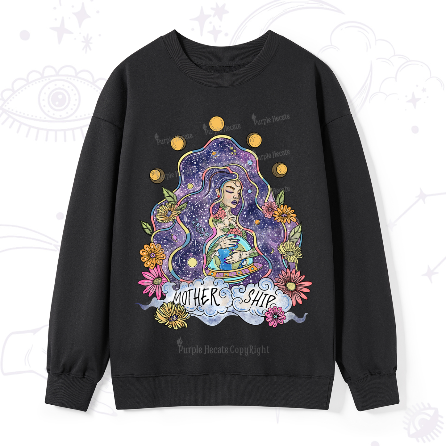 Purplehecate Mother Ship Sweatshirt