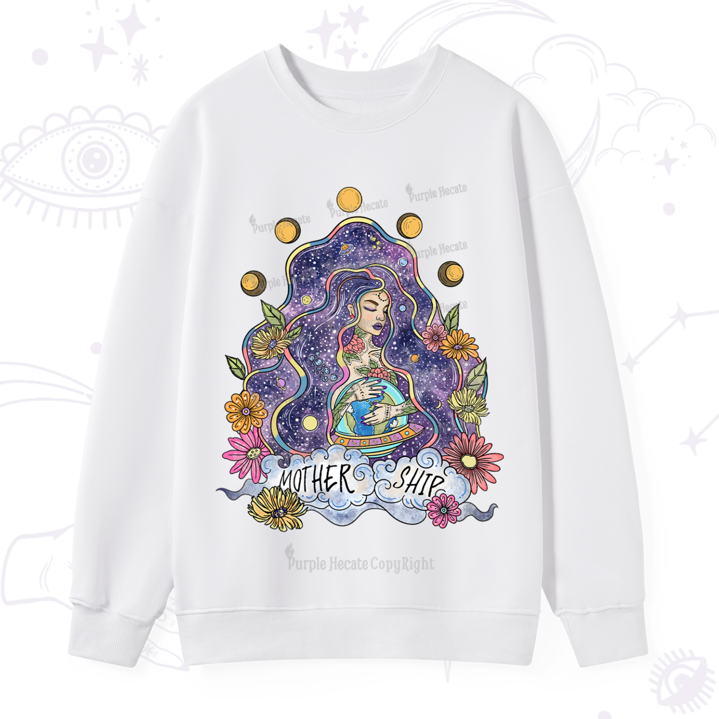 Purplehecate Mother Ship Sweatshirt