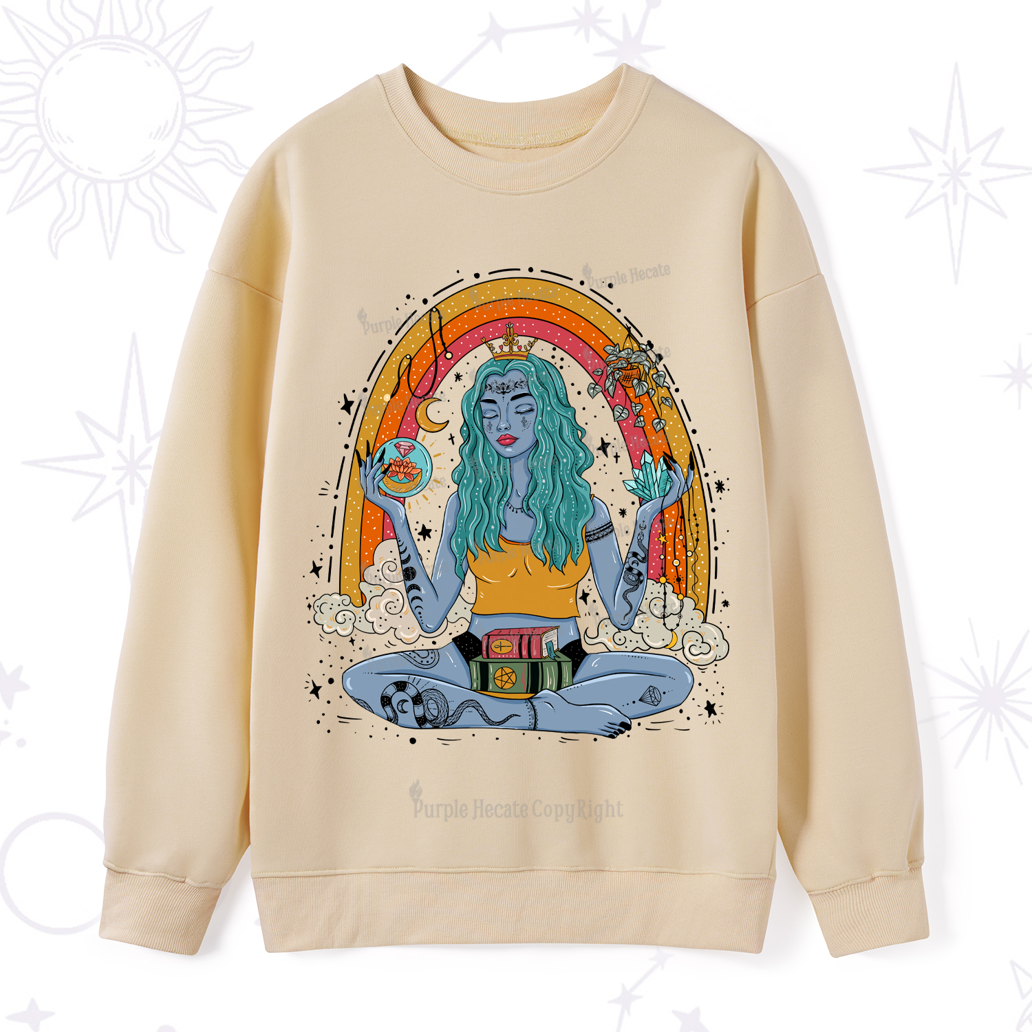 Purplehecate I'm The Queen Of All My Dreams Sweatshirt