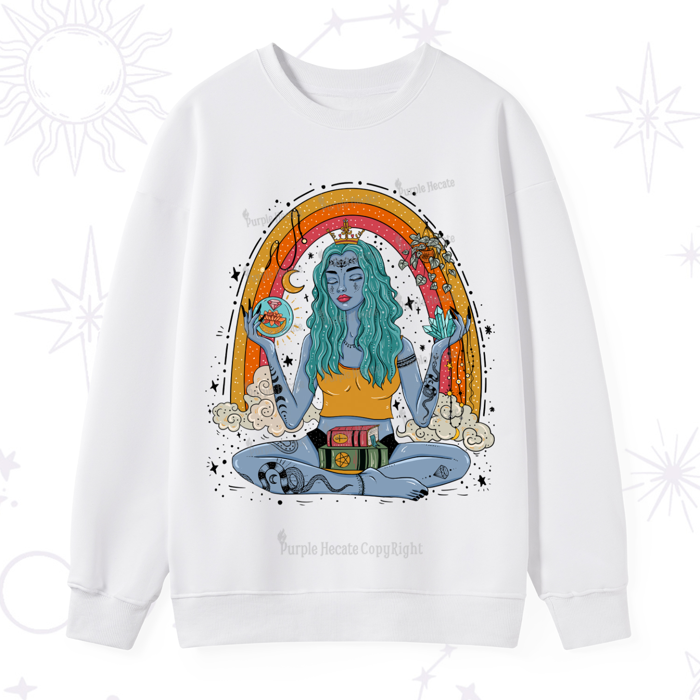 Purplehecate I'm The Queen Of All My Dreams Sweatshirt