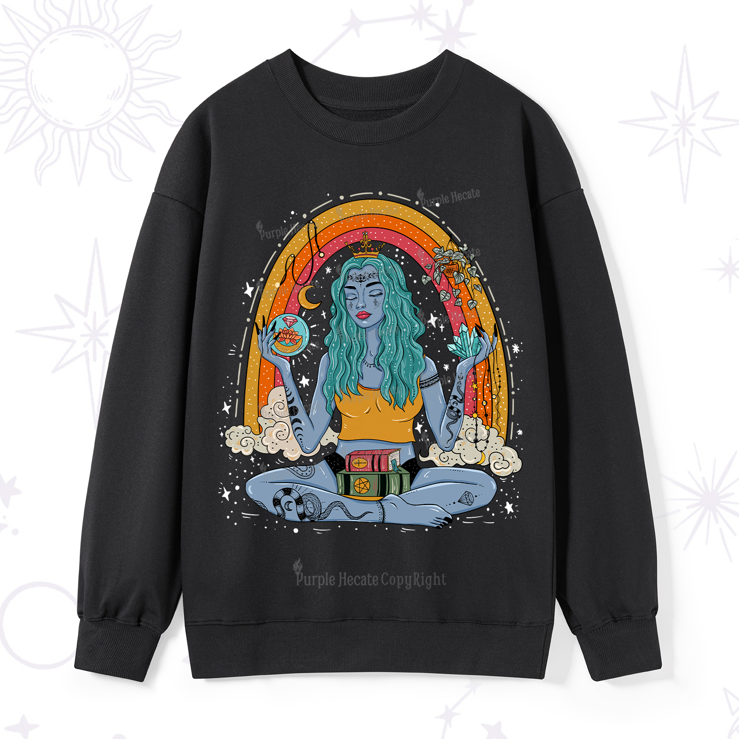 Purplehecate I'm The Queen Of All My Dreams Sweatshirt