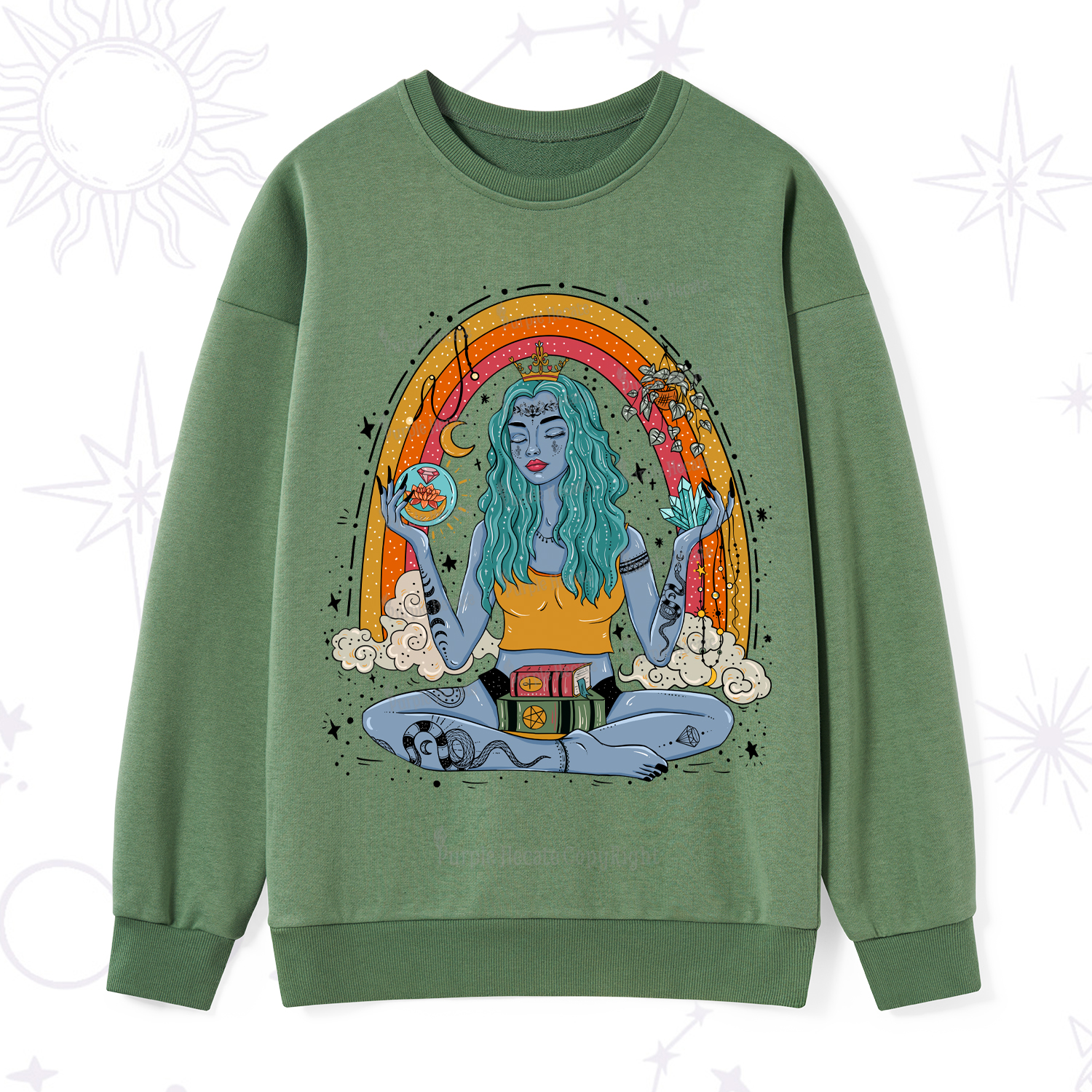 Purplehecate I'm The Queen Of All My Dreams Sweatshirt