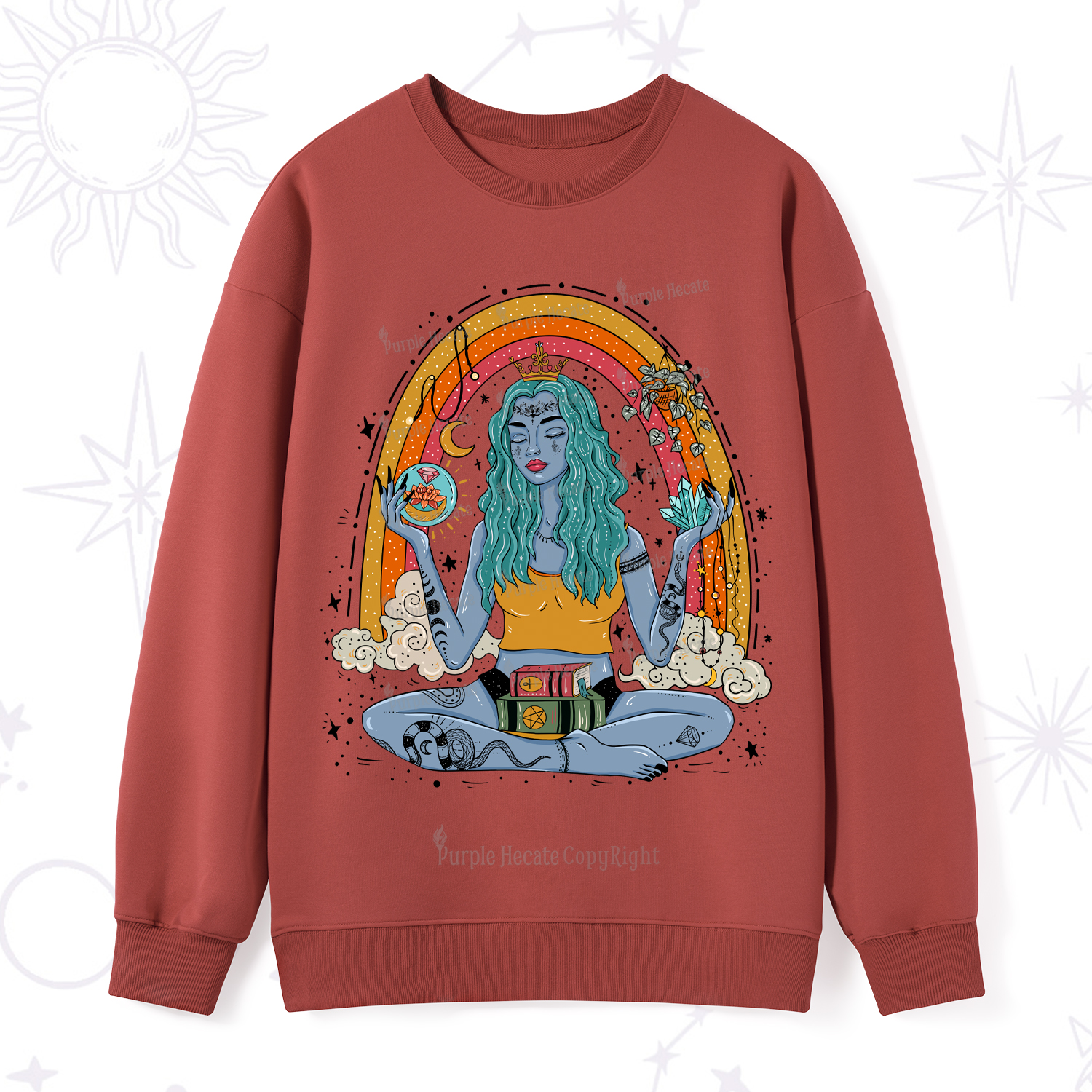 Purplehecate I'm The Queen Of All My Dreams Sweatshirt