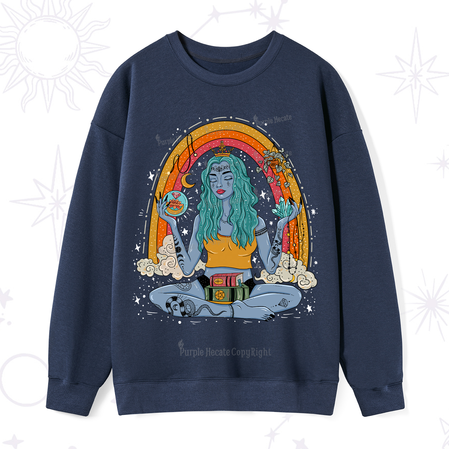 Purplehecate I'm The Queen Of All My Dreams Sweatshirt