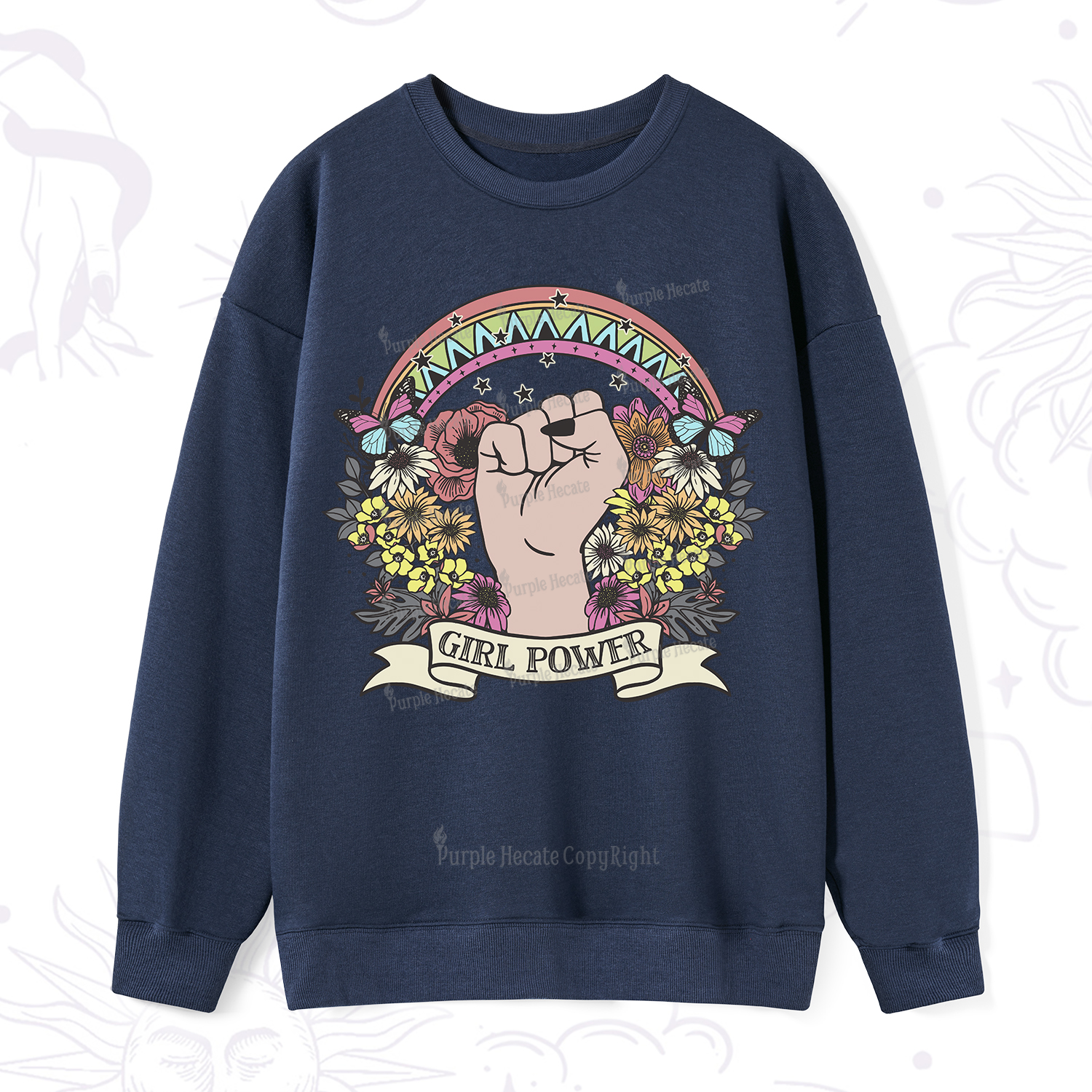Purplehecate Girl Power Sweatshirt