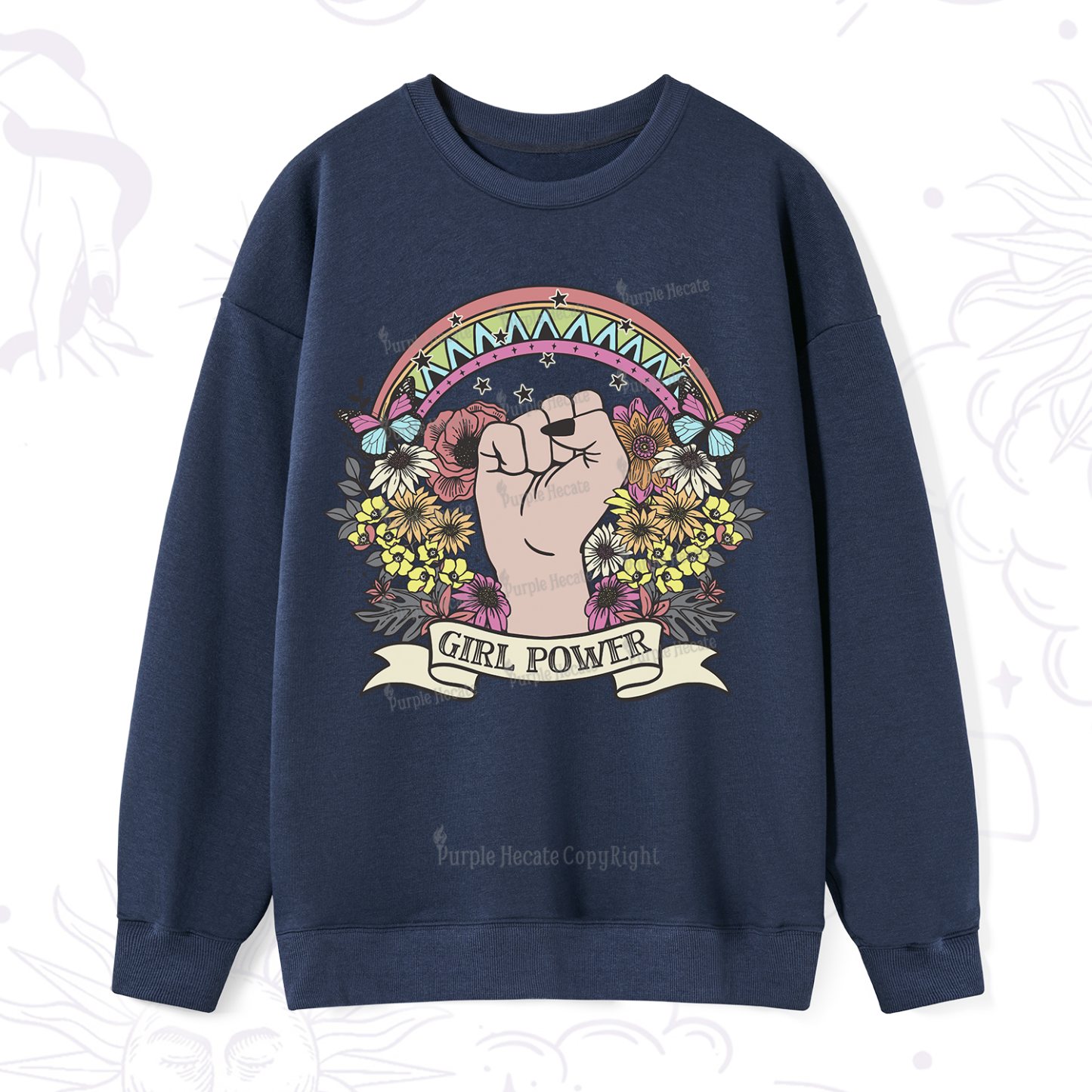 Purplehecate Girl Power Sweatshirt