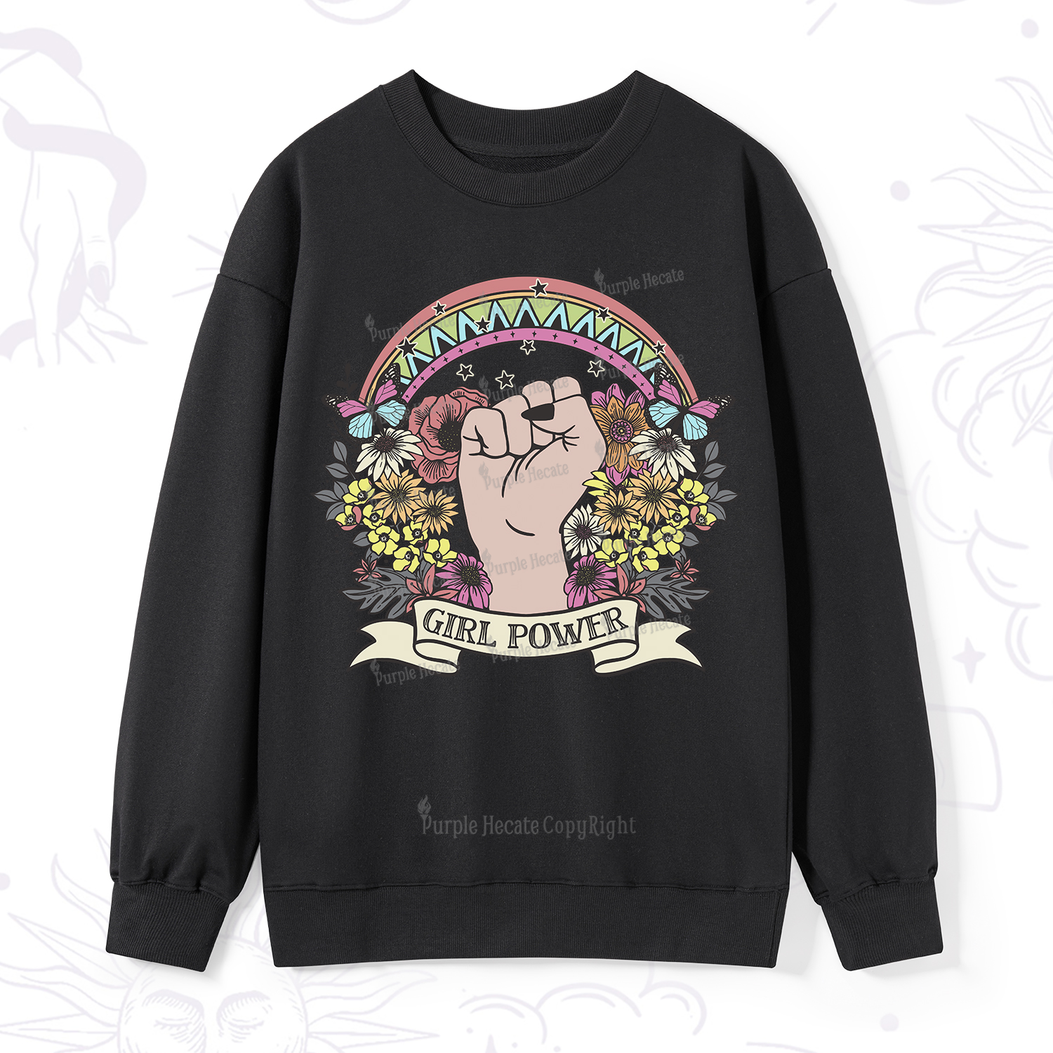 Purplehecate Girl Power Sweatshirt