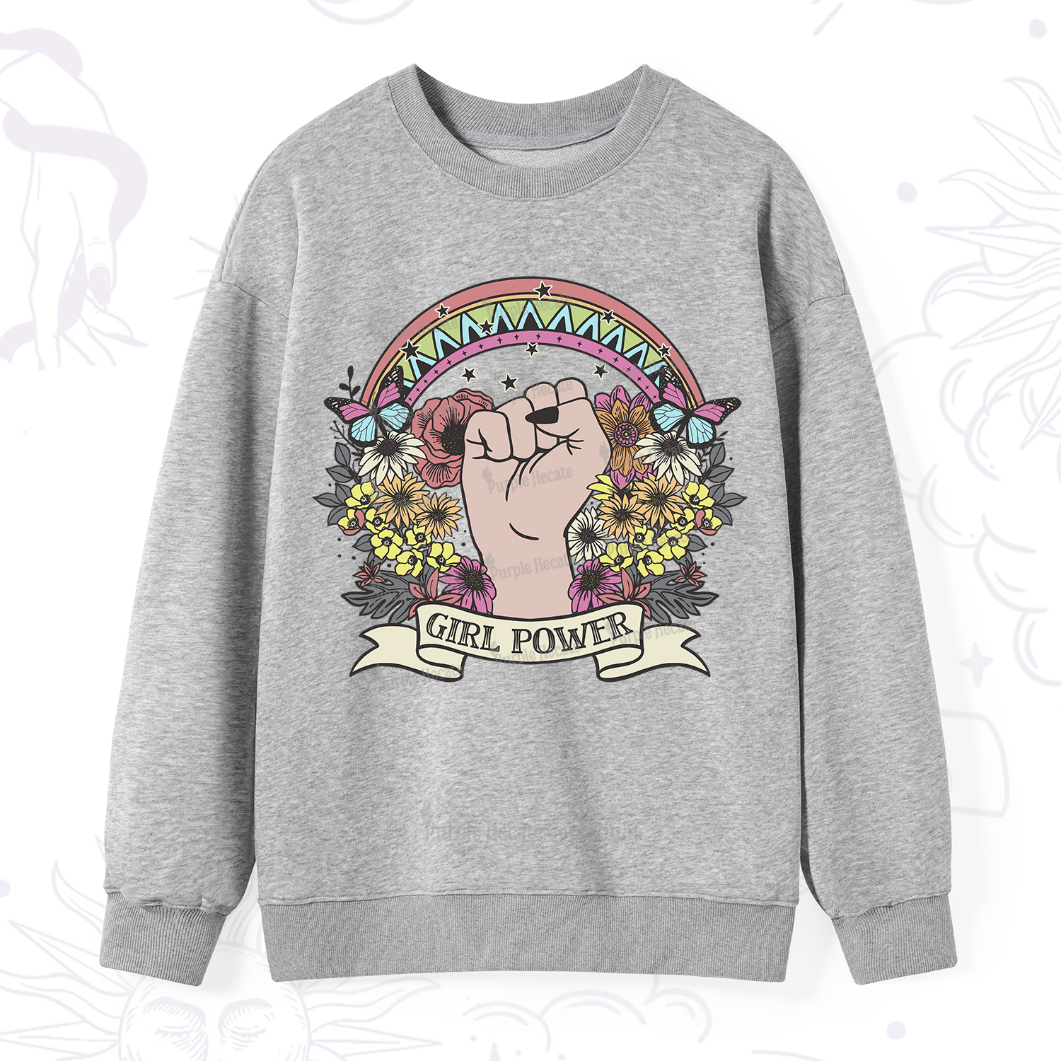 Purplehecate Girl Power Sweatshirt