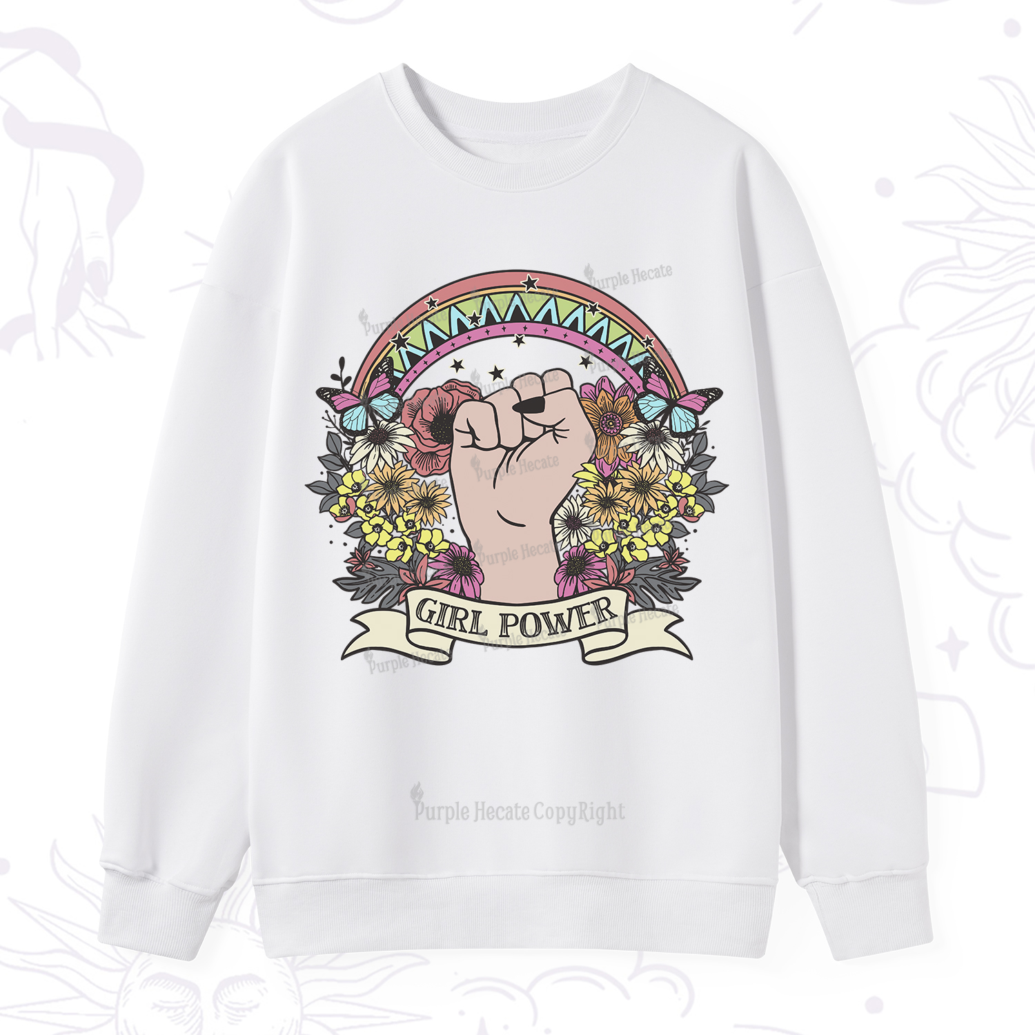 Purplehecate Girl Power Sweatshirt