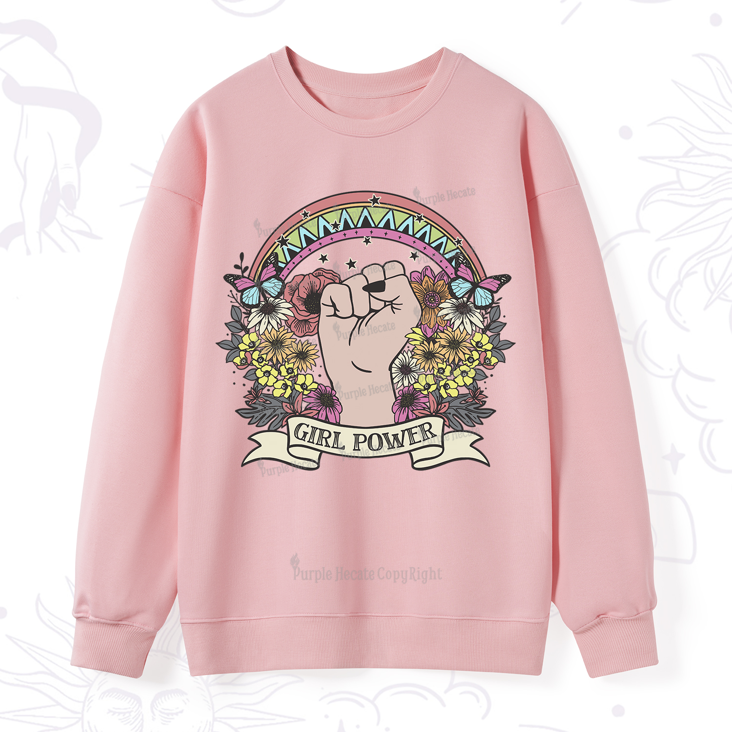 Purplehecate Girl Power Sweatshirt