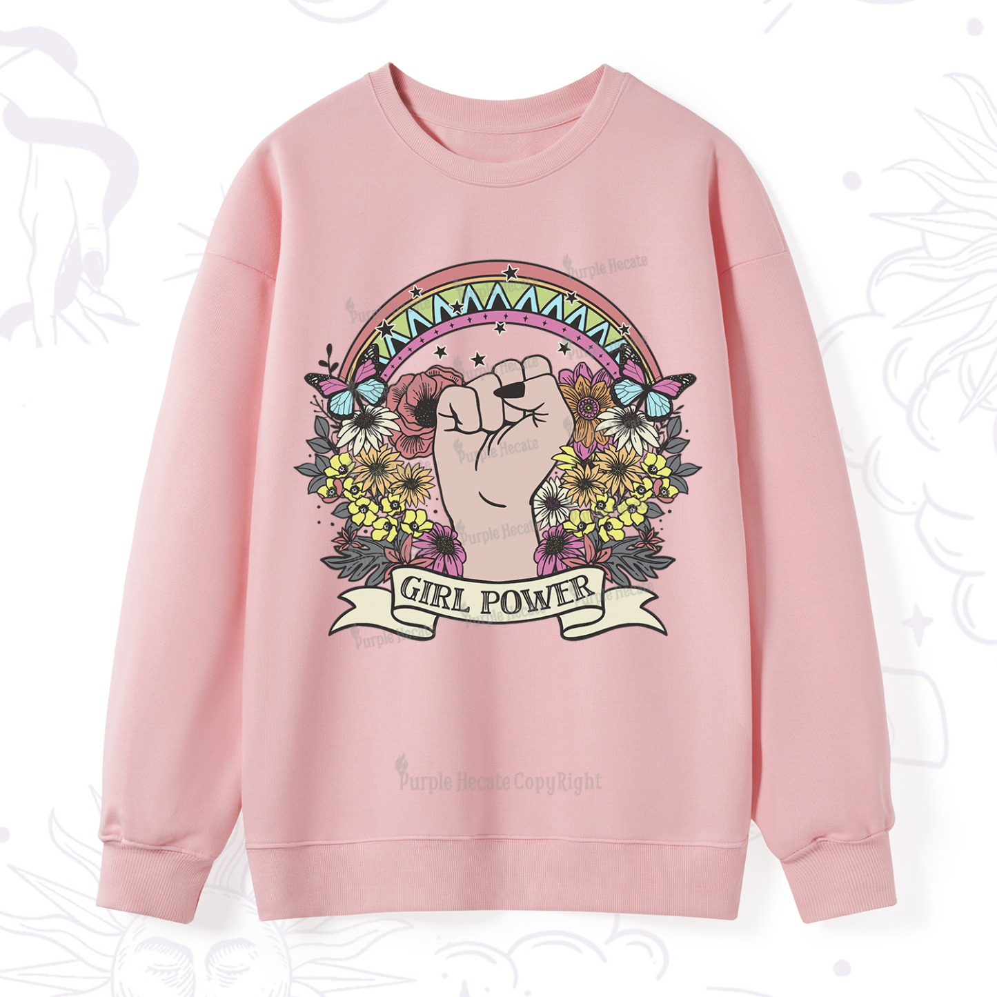 Purplehecate Girl Power Sweatshirt