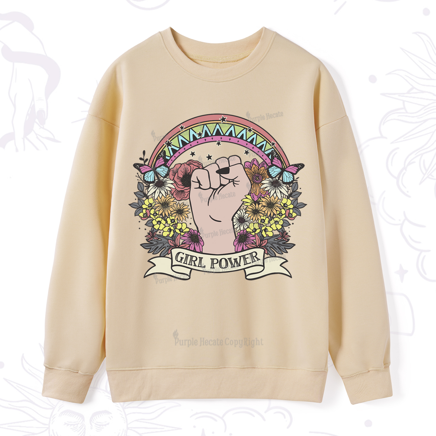 Purplehecate Girl Power Sweatshirt