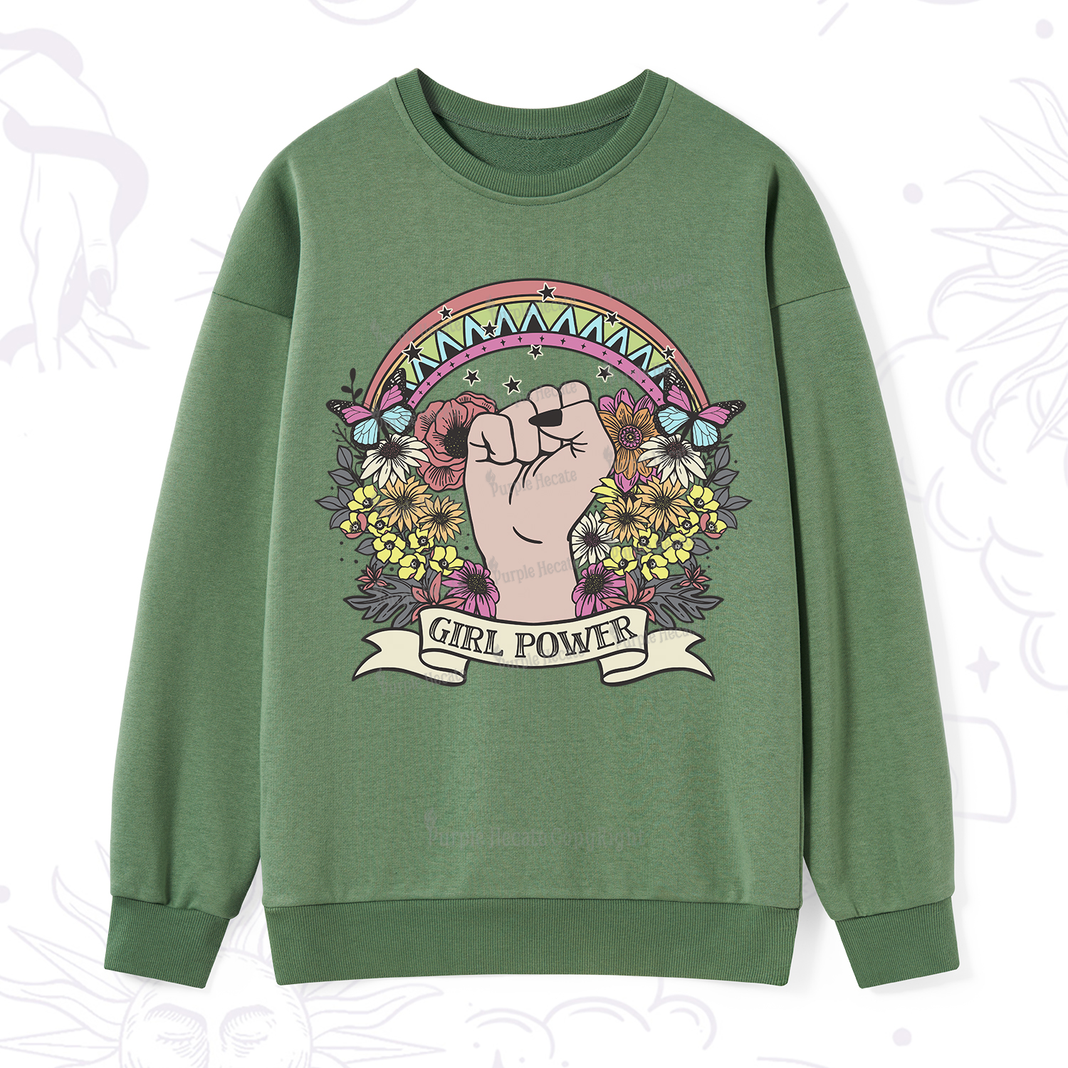 Purplehecate Girl Power Sweatshirt