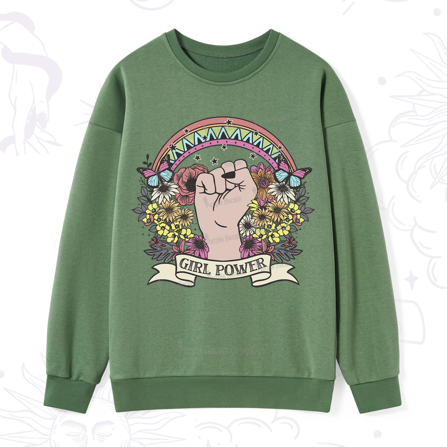 Purplehecate Girl Power Sweatshirt