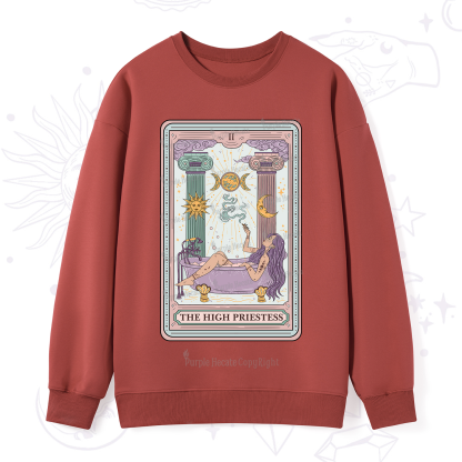 Purplehecate The High Priestess Tarot Sweatshirt