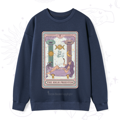 Purplehecate The High Priestess Tarot Sweatshirt