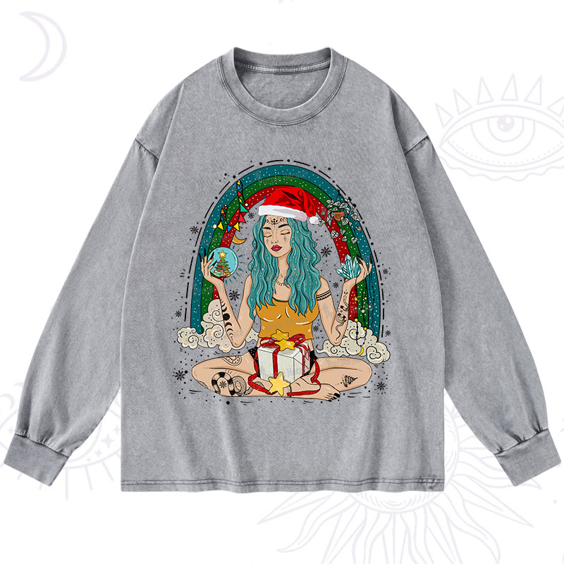Purplehecate Christmas I'm The Queen Of All My Dreams Washed Long Sleeve Shirt