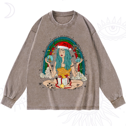 Purplehecate Christmas I'm The Queen Of All My Dreams Washed Long Sleeve Shirt