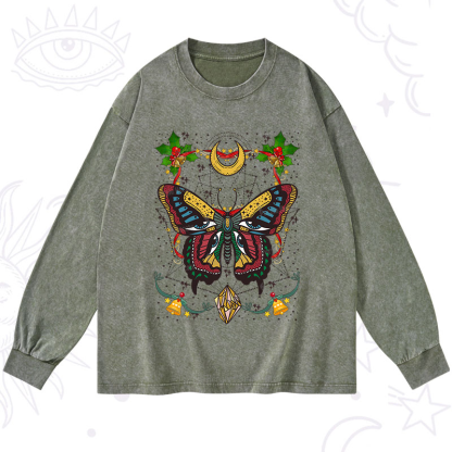 Purplehecate Christmas I Am Opening Washed Long Sleeve Shirt