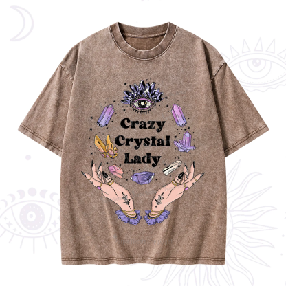 Purplehecate Crazy Crystal Lady Washed T-Shirt