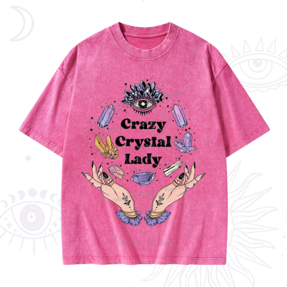 Purplehecate Crazy Crystal Lady Washed T-Shirt