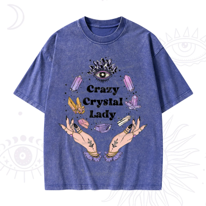Purplehecate Crazy Crystal Lady Washed T-Shirt