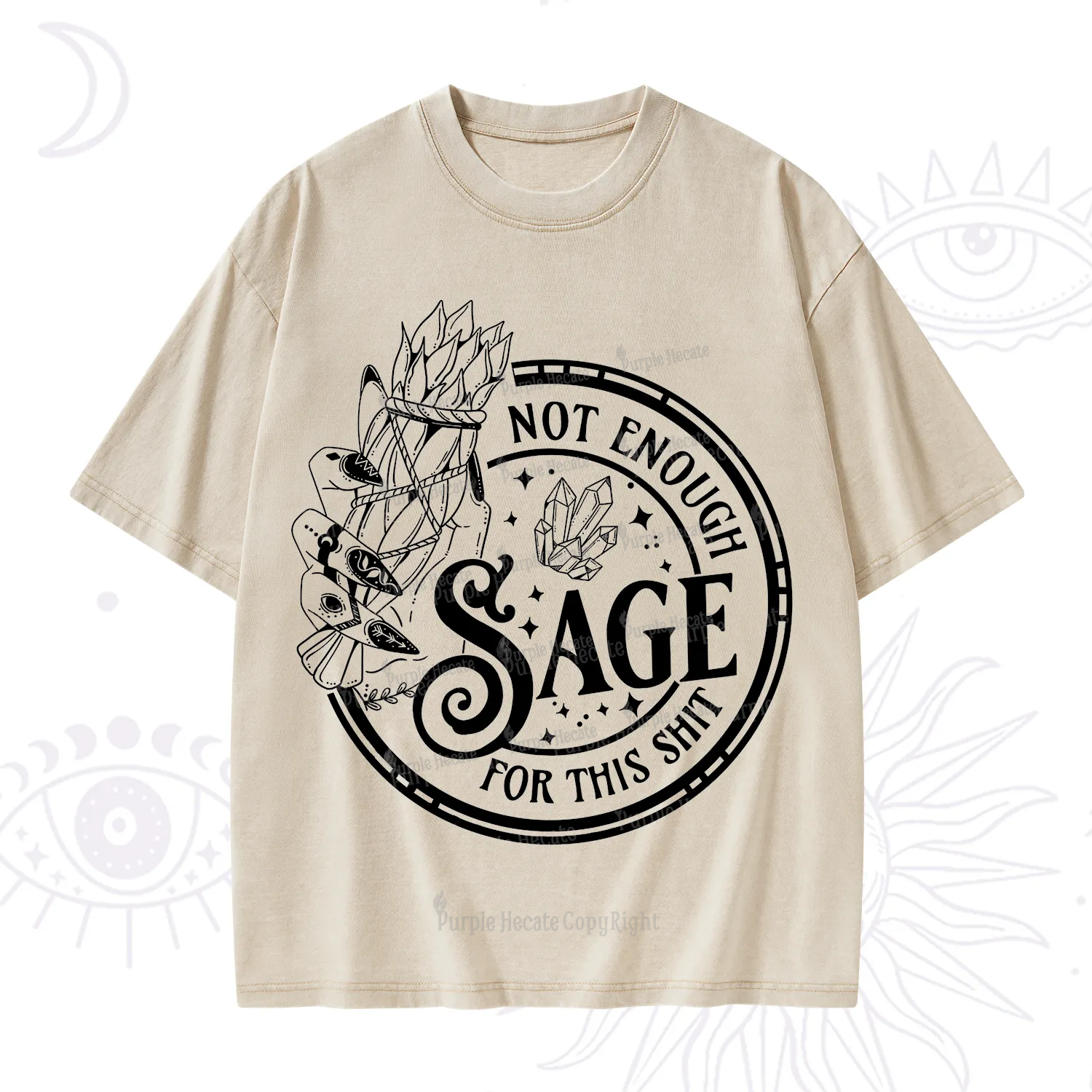 Purplehecate Not Enough Smudge for This Shit Washed T-Shirt