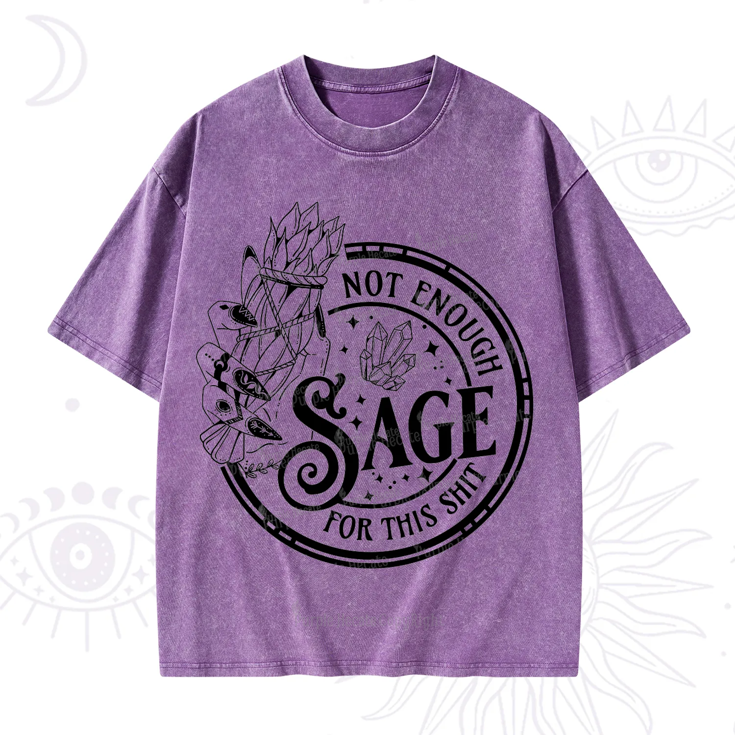 Purplehecate Not Enough Smudge for This Shit Washed T-Shirt