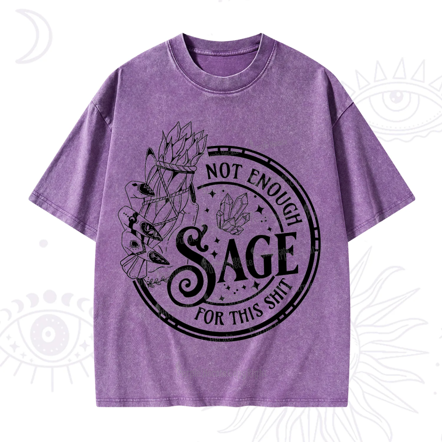 Purplehecate Not Enough Smudge for This Shit Washed T-Shirt