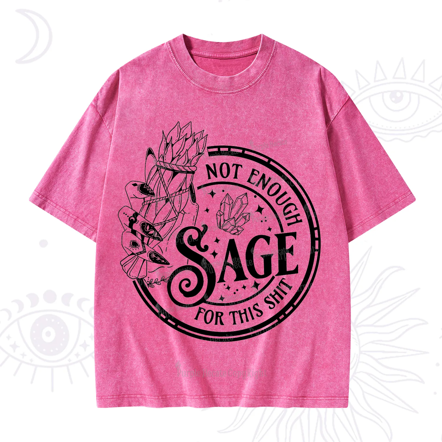 Purplehecate Not Enough Smudge for This Shit Washed T-Shirt