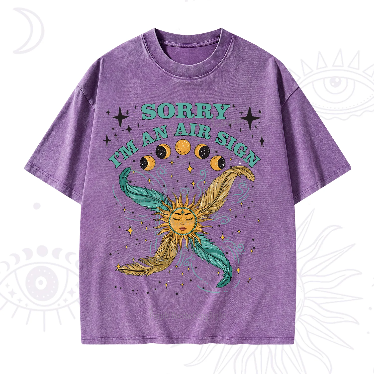 Purplehecate Sorry I'm An Air Sign Washed T-Shirt