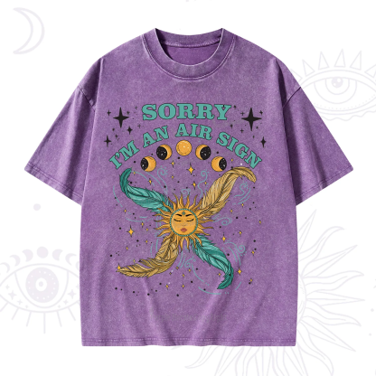 Purplehecate Sorry I'm An Air Sign Washed T-Shirt