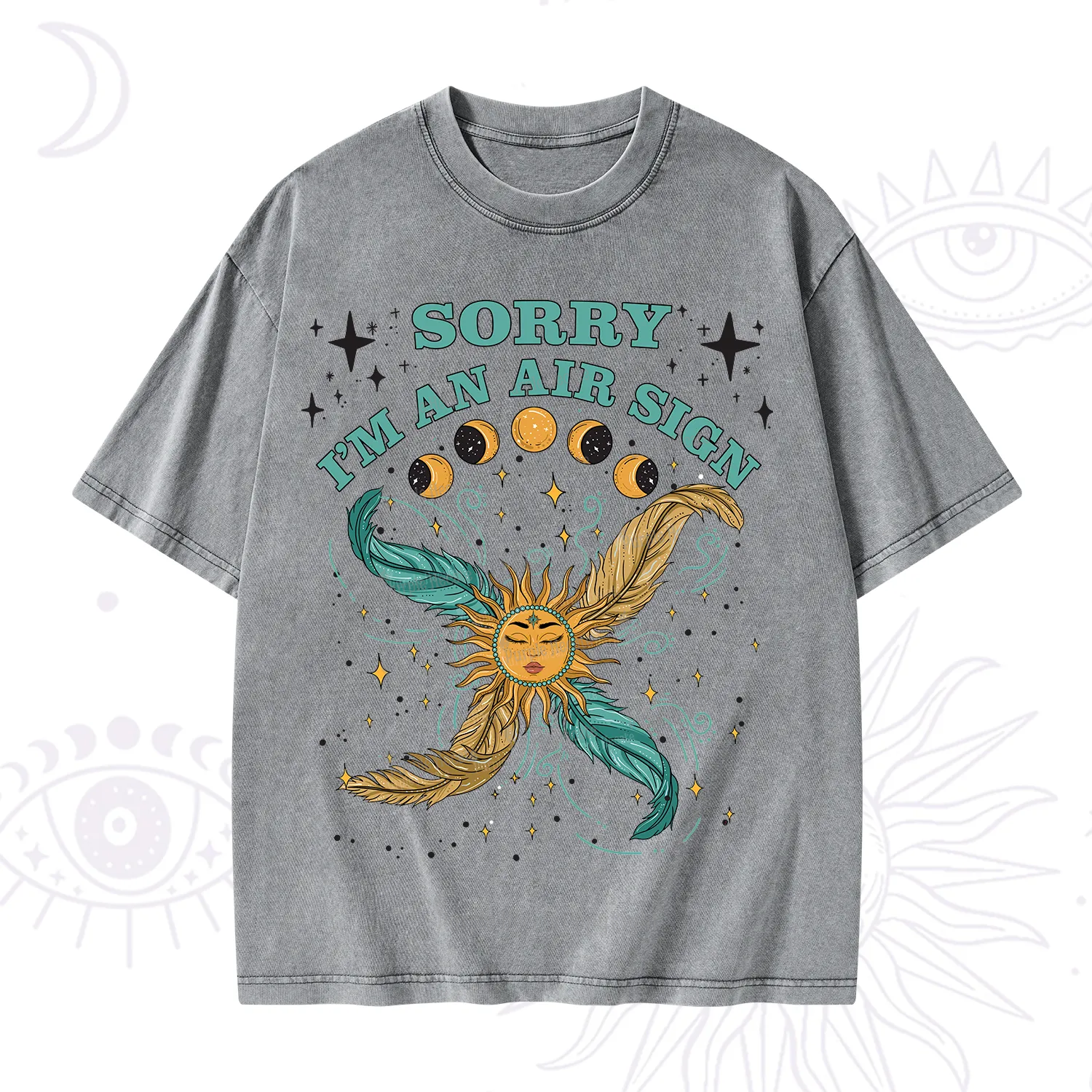 Purplehecate Sorry I'm An Air Sign Washed T-Shirt