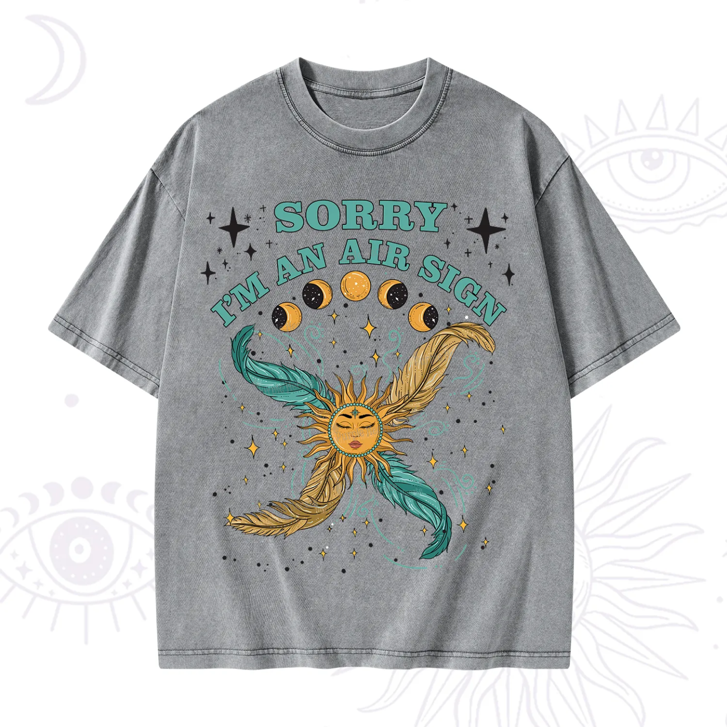 Purplehecate Sorry I'm An Air Sign Washed T-Shirt