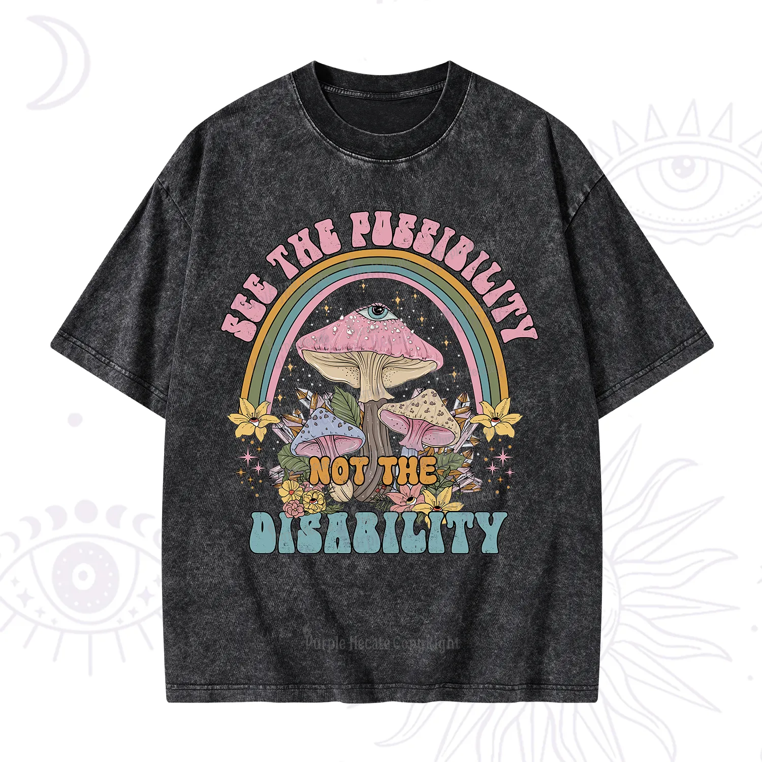 Purplehecate See The Possibility Not The Disability Washed T-Shirt