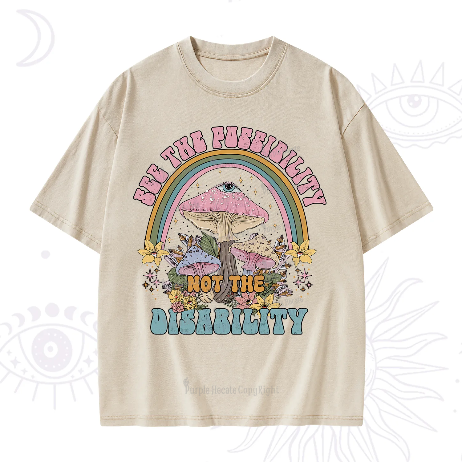 Purplehecate See The Possibility Not The Disability Washed T-Shirt