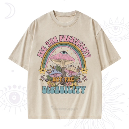 Purplehecate See The Possibility Not The Disability Washed T-Shirt