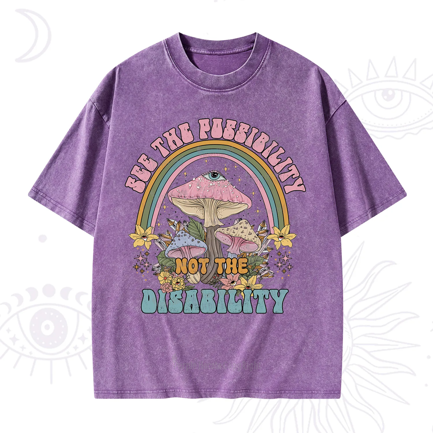 Purplehecate See The Possibility Not The Disability Washed T-Shirt