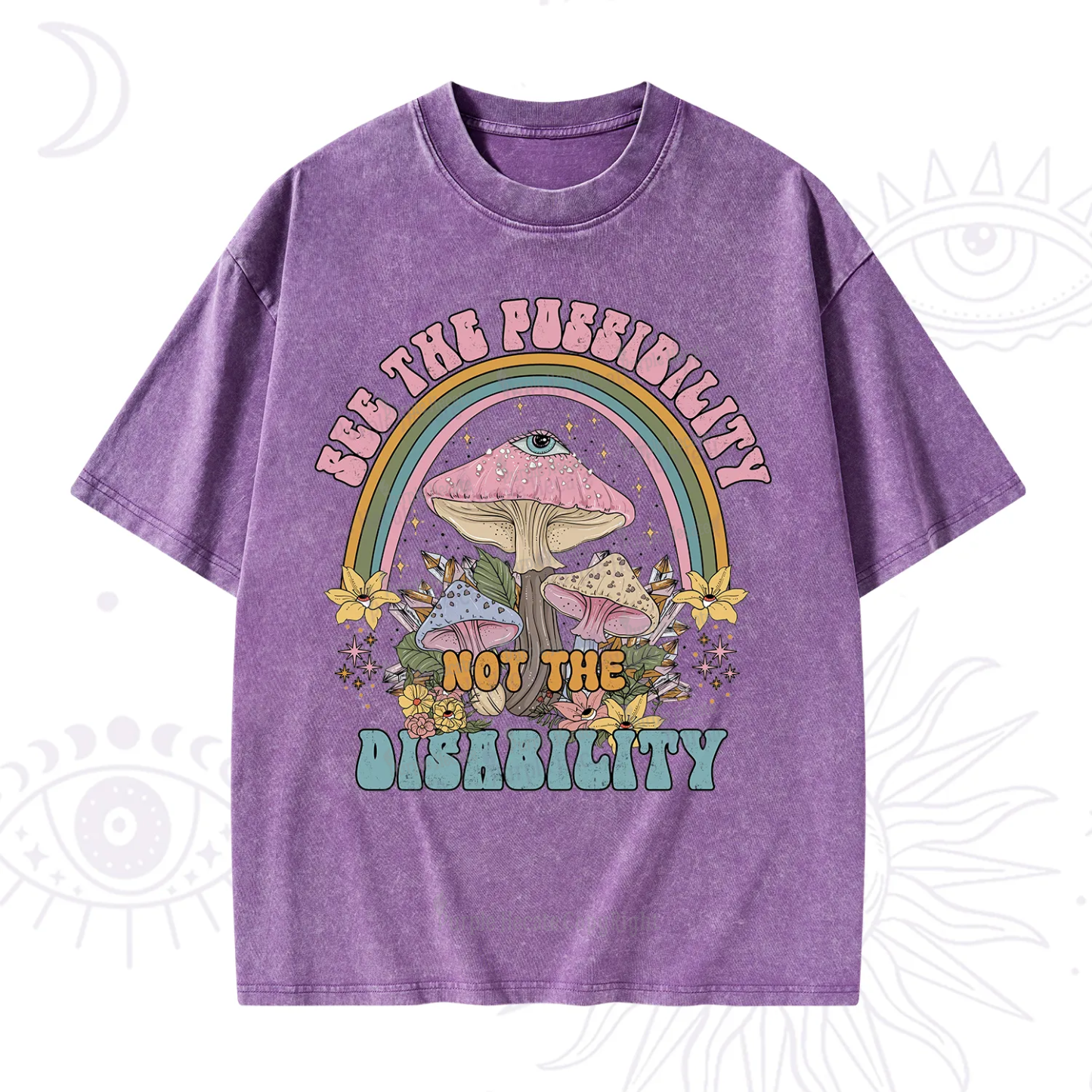 Purplehecate See The Possibility Not The Disability Washed T-Shirt
