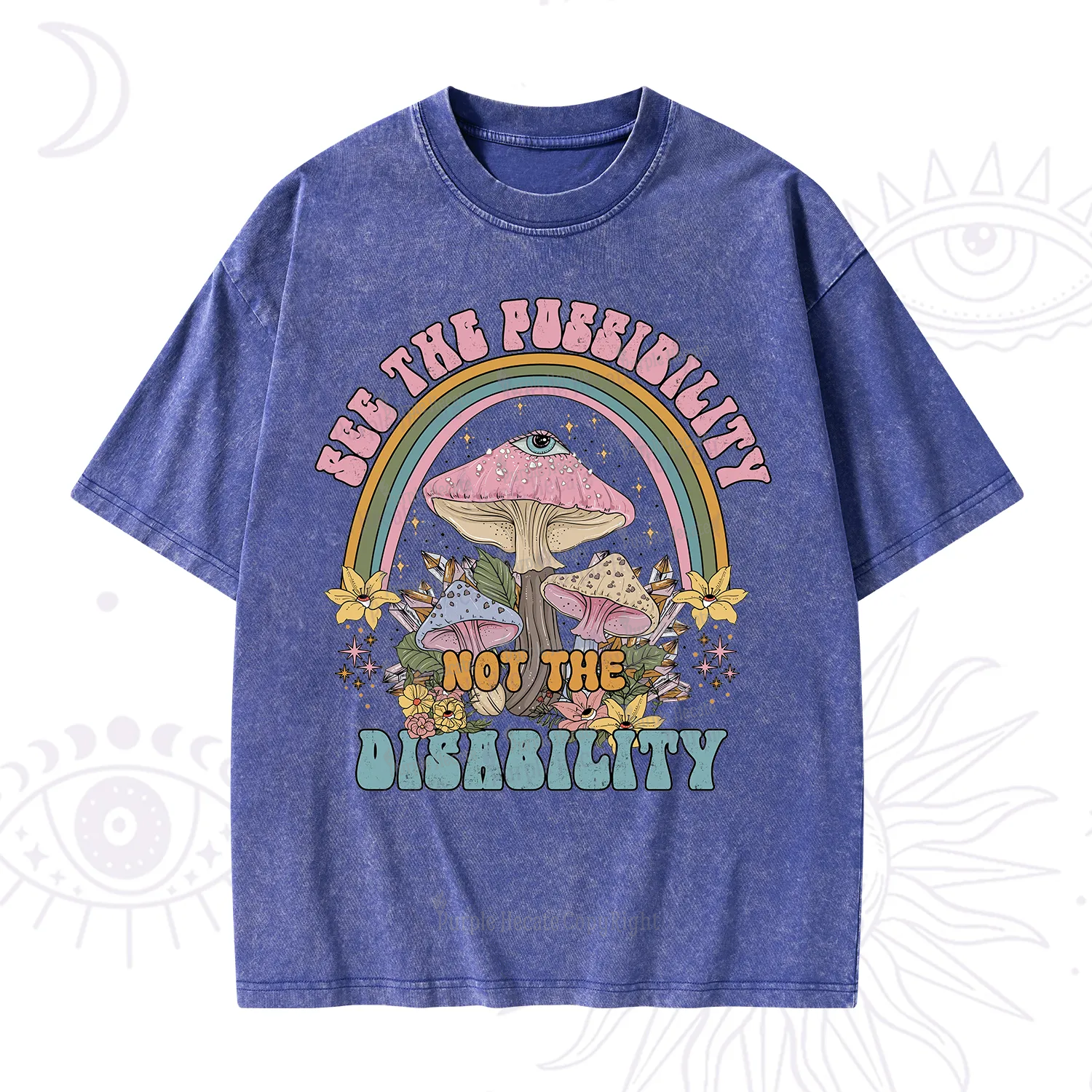Purplehecate See The Possibility Not The Disability Washed T-Shirt