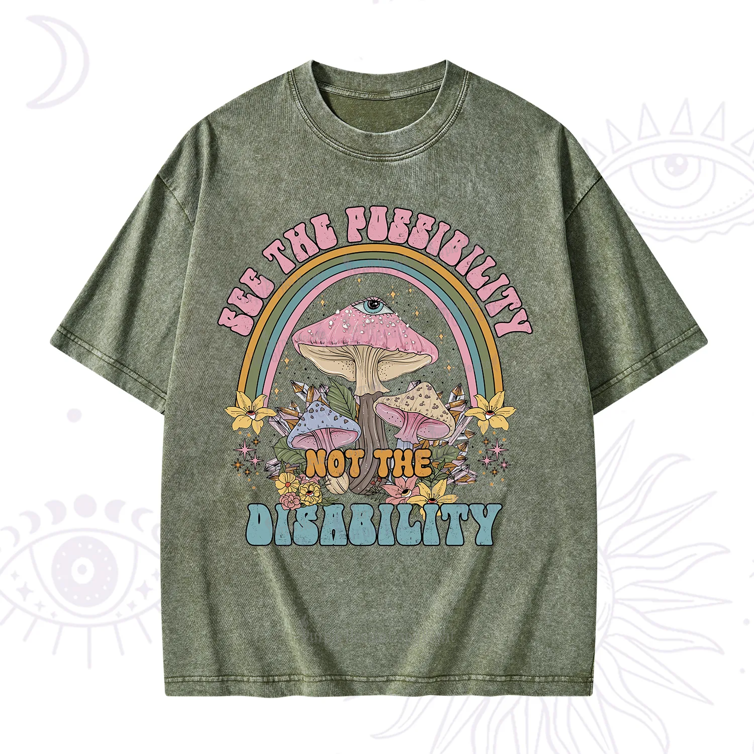 Purplehecate See The Possibility Not The Disability Washed T-Shirt